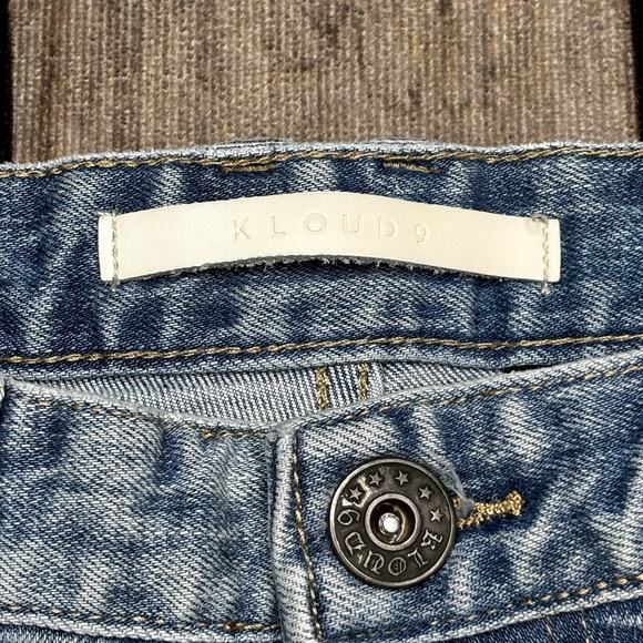 Kloud9 Distressed Patchwork & Paint Splattered Jeans Men's 34x32 Slim Straight - Picture 2 of 10